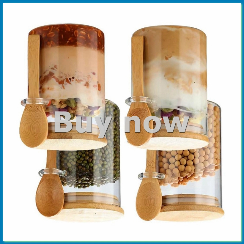 Overnight Oat Jar - 4 sztuki szklanych pojemników na owsiankę