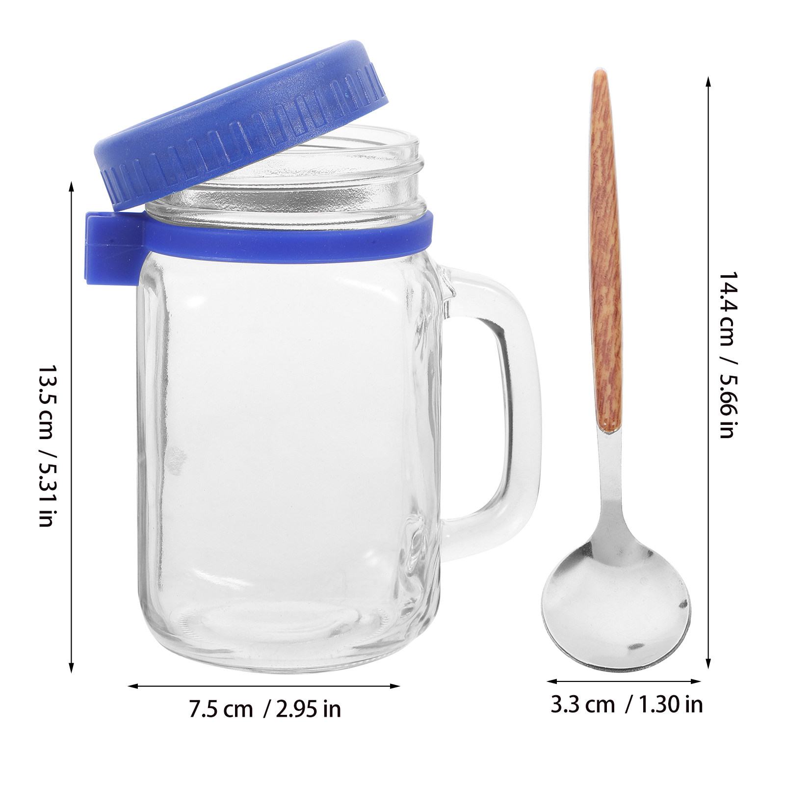 1 zestaw szklanych słoików na  – Overnight Oat Jar recenzja i cena