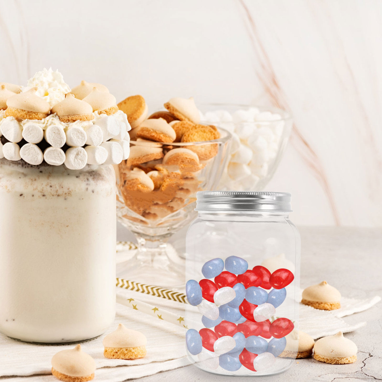 4 sztuki stylowych przezroczys – Overnight Oat Jar recenzja i cena