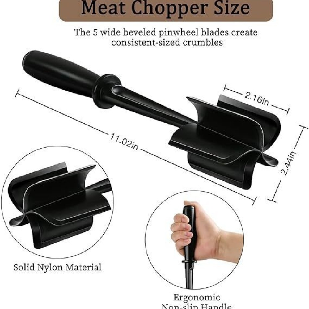 Ręczny rozgniatacz do mięsa do – Meal Prep Ground Beef recenzja i cena